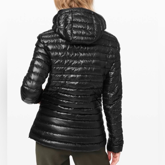 Lululemon Pack It Down Jacket *Shine Black Women's Size 6 Goose Down W4BGNS - Picture 2 of 14